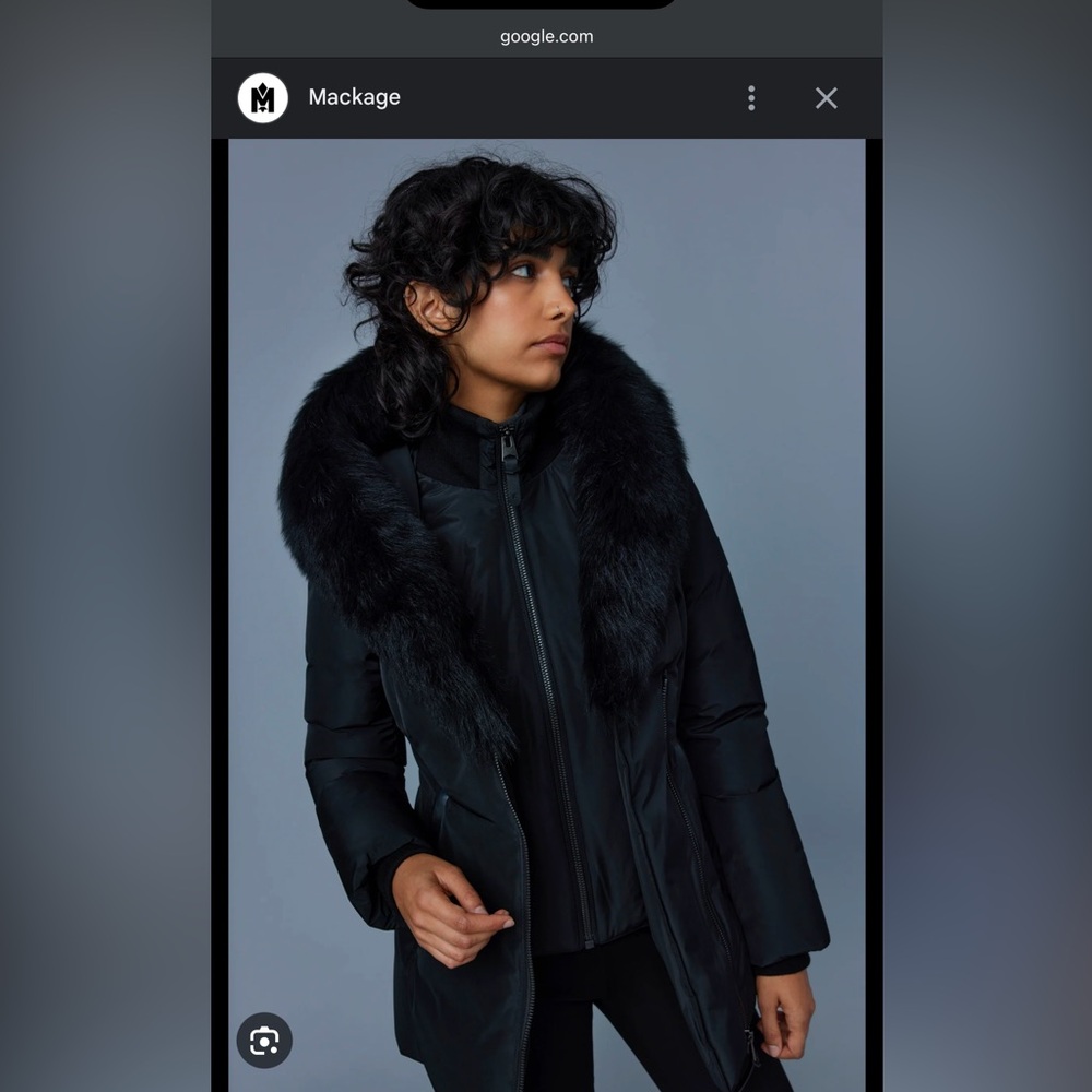 MACKAGE ADALI COAT, BLACK XS